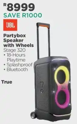 House & Home JBL Partybox Speaker with Wheels Stage 320 offer