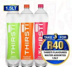 Take 'n Pay THIRSTI FLAVOURED WATER Assorted offer