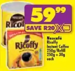 Shoprite Nescafe Ricoffy Instant Coffee offer