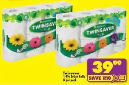 Shoprite Twinsaver 1-Ply Toilet Rolls offer