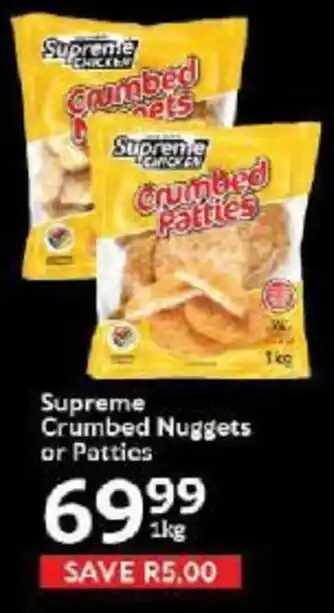Oxford Freshmarket Supreme Crumbed Nuggets or Patties offer