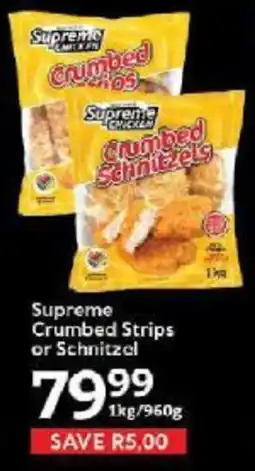 Oxford Freshmarket Supreme Crumbed Strips or Schnitzel offer