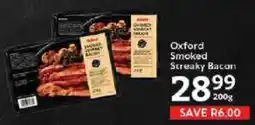Oxford Freshmarket Oxford Smoked Streaky Bacon offer
