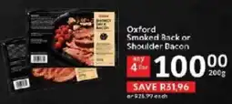 Oxford Freshmarket Oxford Smoked Back or Shoulder Bacon offer