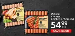 Oxford Freshmarket Oxford Viennas Chicken or Smoked offer