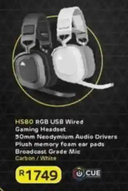 Computer Mania CUE HS80 RGB USB Wired Gaming Headset offer