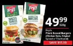 Oxford Freshmarket Fry's Plant Based Burgers offer