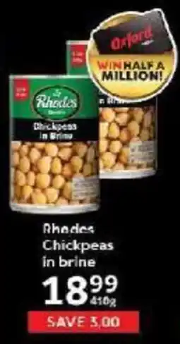 Oxford Freshmarket Rhodes Chickpeas in brine offer