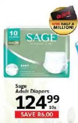 Oxford Freshmarket Sage Adult Diapers offer