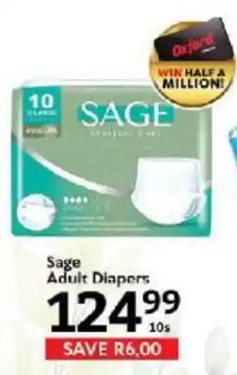 Oxford Freshmarket Sage Adult Diapers offer