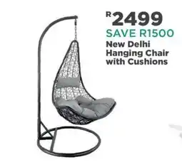 House & Home New Delhi Hanging Chair with Cushions offer