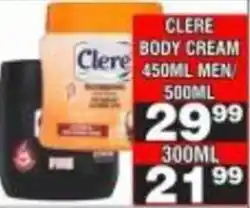 Advance Cash n Carry Clere Body Cream offer