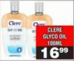 Advance Cash n Carry CLERE GLYCO OIL offer