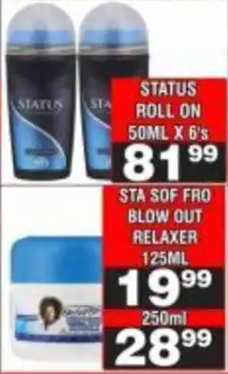 Advance Cash n Carry STATUS ROLL ON offer