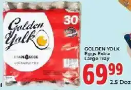 Elite Power Trade Cash & Carry Golden Yolk Eggs Extra Large Tray offer