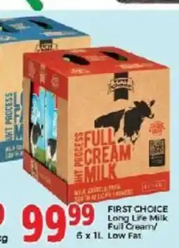 Elite Power Trade Cash & Carry FIRST CHOICE Long Life Milk Full Cream offer