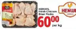 Elite Power Trade Cash & Carry HENWIL Fresh Chicken Braai Packs offer