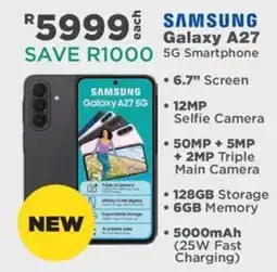 House & Home SAMSUNG Galaxy A27 5G Smartphone offer