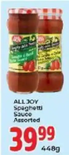 Elite Power Trade Cash & Carry ALL JOY Spaghetti Sauce Assorted offer
