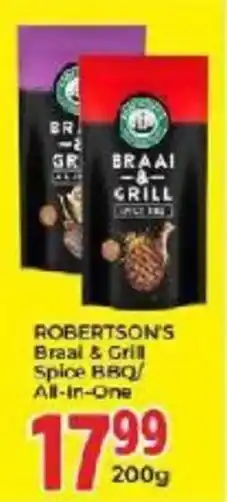 Elite Power Trade Cash & Carry ROBERTSON'S Braai & Grill Spice BBQ/All-In-One offer