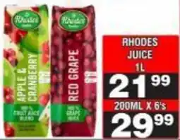 Advance Cash n Carry Rhodes Juice offer