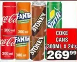 Advance Cash n Carry Coke Cans Assorted offer