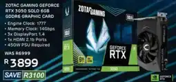 Computer Mania ZOTAC GAMING GEFORCE RTX 3050 SOLO 6GB offer