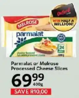 Oxford Freshmarket Parmalat or Melrose Processed Cheese Slices offer