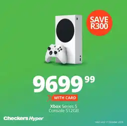 Checkers Xbox Series S Console 512GB offer