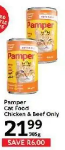Oxford Freshmarket Pamper Cat Food Chicken & Beef Only offer