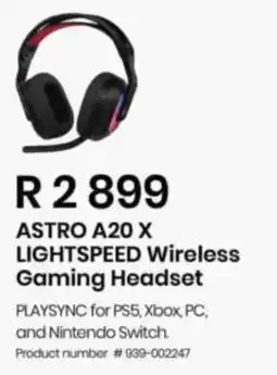 Computer Mania ASTRO A20 X LIGHTSPEED Wireless Gaming Headset offer