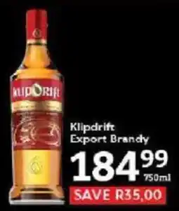 Oxford Freshmarket Klipdrift Export Brandy offer