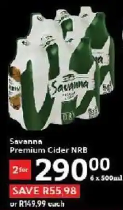 Oxford Freshmarket Savanna Premium Cider NRB offer