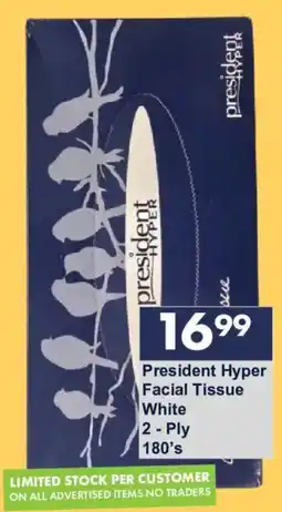 President Hyper President Hyper Facial Tissue offer