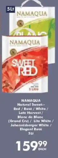 President Hyper NAMAQUA Natural Sweet offer