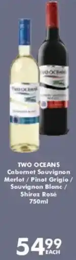 President Hyper Two Oceans Cabernet Sauvignon Merlot/ Pinot Grigio/ Sauvignon Blanc/ Shiraz Rosé offer