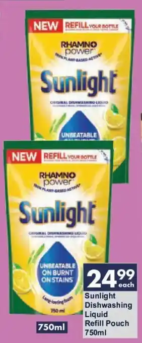 Sunlight Dishwashing Liquid Refill Pouch