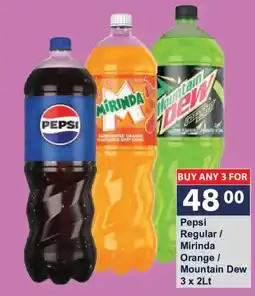 President Hyper Pepsi Regular / Mirinda Orange / Mountain Dew offer