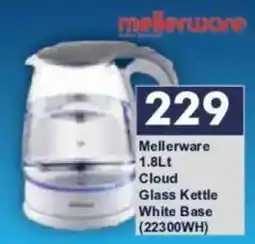 President Hyper Mellerware Cloud Glass Kettle White Base offer