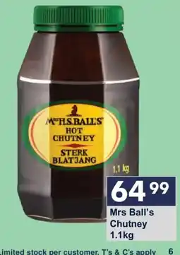President Hyper Mrs Ball's Hot Chutney offer