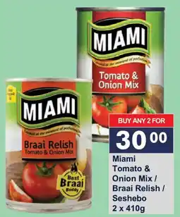 President Hyper Miami Tomato & Onion Mix / Braai Relish / Seshebo offer