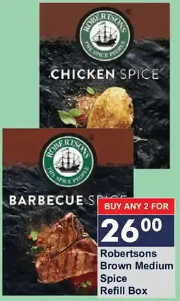 President Hyper Robertsons Brown Medium Spice Refill Box offer