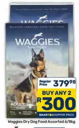 Pick n Pay Hypermarket Waggies Dry Dog Food Assorted offer