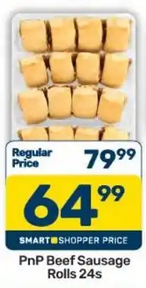 Pick n Pay Hypermarket PnP Beef Sausage Rolls offer