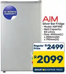 Pick n Pay Hypermarket AIM Silver Bar Fridge offer