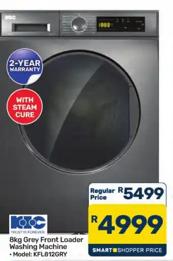 KOC 8kg Grey Front Loader Washing Machine