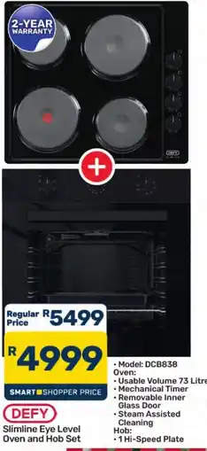 Pick n Pay Hypermarket DEFY Slimline Eye Level Oven and Hob Set offer