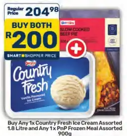Pick n Pay Hypermarket Country Fresh Ice Cream Assorted offer