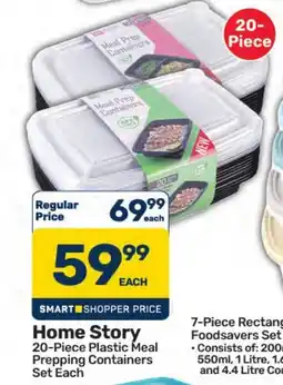 Pick n Pay Hypermarket Home Story 20-Piece Plastic Meal Prepping Containers offer