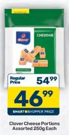Pick n Pay Hypermarket Clover Cheese Portions Assorted offer
